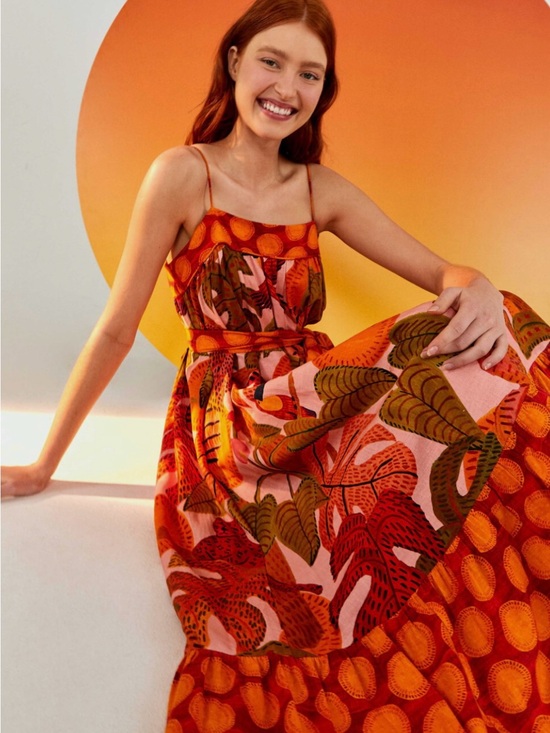 FARM Rio Dresses & Skirts - FARM Rio Summer Dreams Tropical Print Maxi Dress, NWT, Small